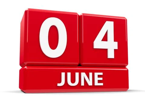 Cubes 4th June Stock Illustration