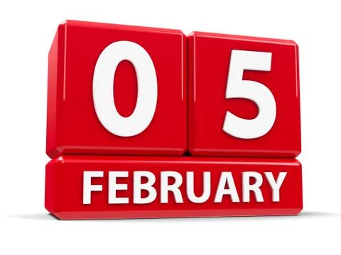 Cubes 5th February Stock Illustration