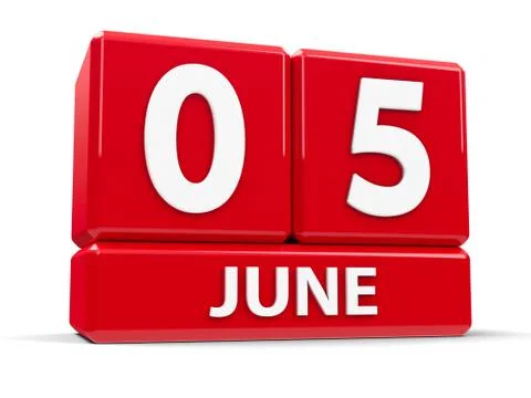 Cubes 5th June Stock Illustration