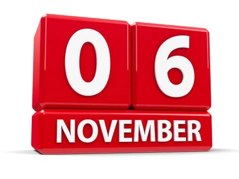 Cubes 6th November Stock Illustration