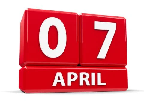 Cubes 7th April Stock Illustration