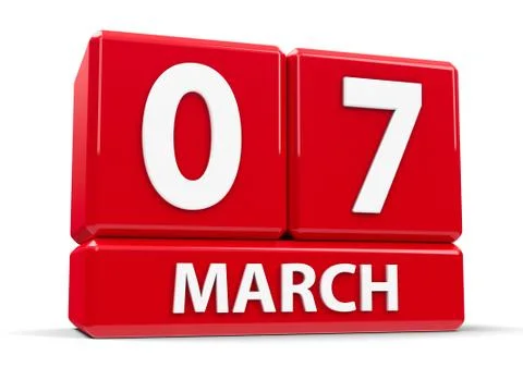 Cubes 7th March Stock Illustration