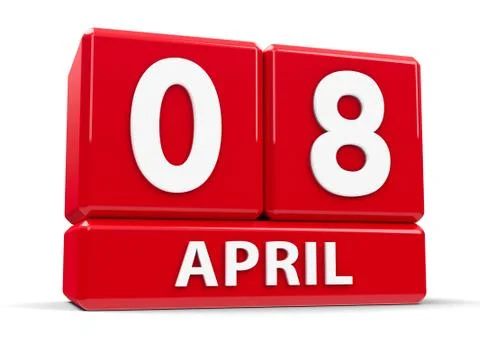 Cubes 8th April Illustrazione stock