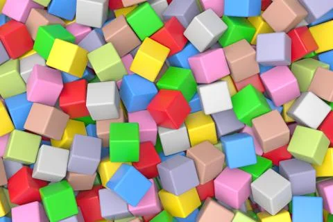 Cubes abstract background Stock Illustration