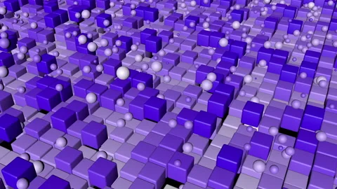 Cubes And Circles Stock Footage 158876567