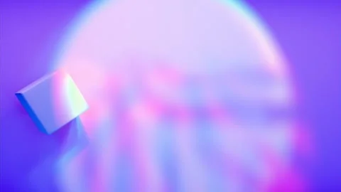 Cubes and rainbow colored shadows Stock Footage 295184657