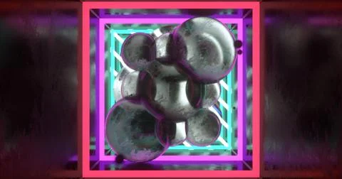 Cubes and spheres Stock Illustration