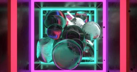 Cubes and spheres Stock Illustration