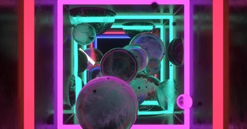 Cubes and spheres Stock Illustration