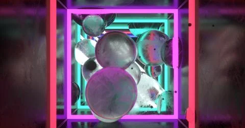 Cubes and spheres Stock Illustration
