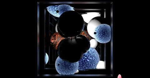 Cubes and Spheres Stock Illustration