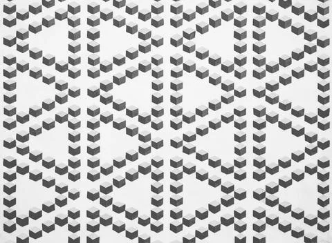 Cubes and triangles pattern texture mesh illustration. Illustrazione stock