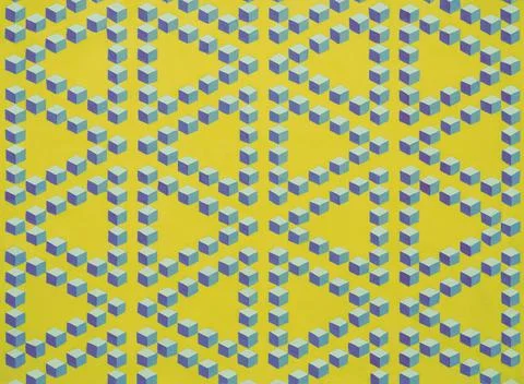 Cubes and triangles pattern texture mesh illustration. Stock Illustration