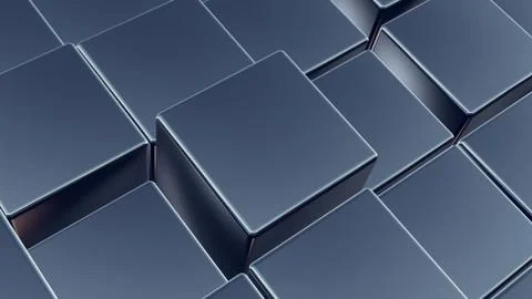 Cubes array as abstract 3d background Illustrazione stock