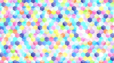 Cubes background. 3d abstract geometric square shapes. 3d blocks. イラスト素材