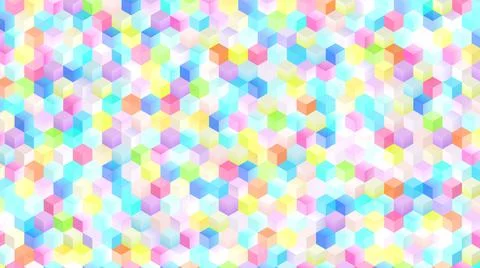 Cubes background. 3d abstract geometric square shapes. 3d blocks. Stock-Illustration