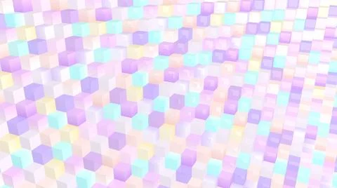 Cubes background. 3d abstract geometric square shapes. 3d blocks. Stock Illustration