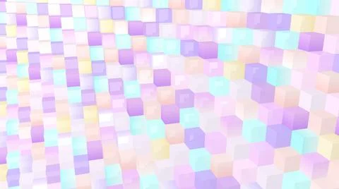 Cubes background. 3d abstract geometric square shapes. 3d blocks. Ilustração Stock