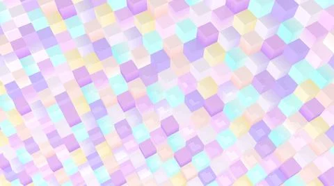 Cubes background. 3d abstract geometric square shapes. 3d blocks. Stock-Illustration