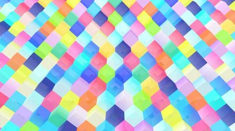 Cubes background. 3d abstract geometric square shapes. 3d blocks. Stock-Illustration