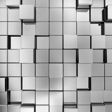 Cubes background 3d rendering Stock Illustration