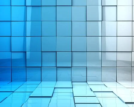 Cubes background Abstract 3d cubes background in blue toned Copyright: xZo... Foto stock