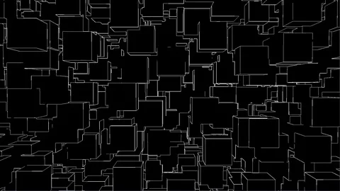 Cubes background. Abstract background Video stock 82165316