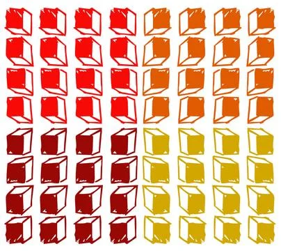 Cubes background Colored cubes background. Warm tones. Vector available Co... Stock Photos