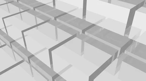 Cubes background. Geometric wallpaper. 3d rendering. Glass shapes. イラスト素材