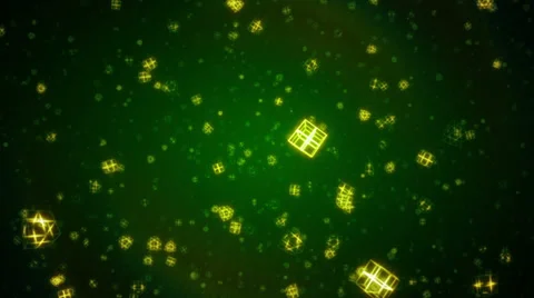 Cubes background. Loopable. Black/green. Stock-Footage 32453420