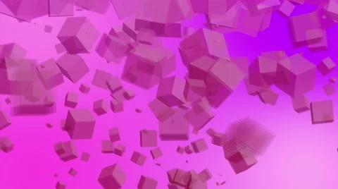 Cubes Background Purple 4K Video stock 47623723