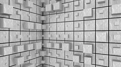 Cubes Background. Seamless loop Stock Footage 56367896
