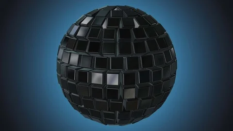 Cubes block. Assembling Big Data concept. Stock Footage 76510772