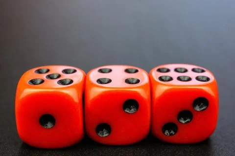 Cubes on the board game Stock Photos