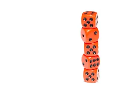 Cubes for Board games Stock Photos