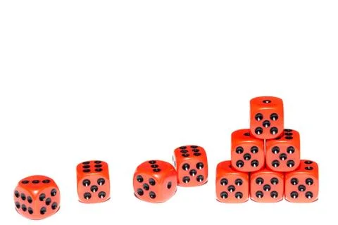 Cubes for Board games Stock Photos