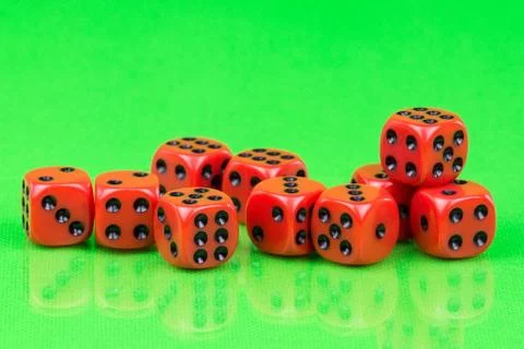 Cubes for Board games Stock Photos