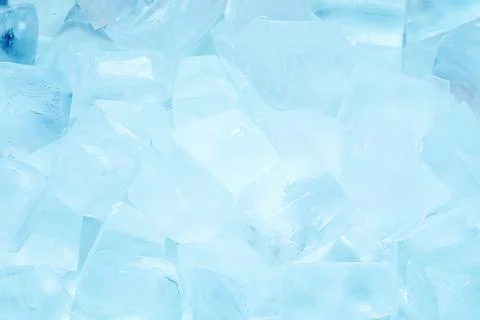 Cubes of clear ice as background, closeup Stock Photos