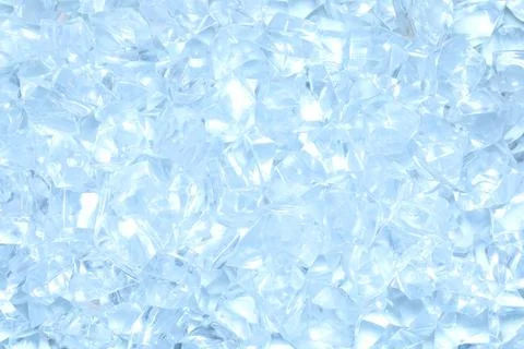 Cubes of clear ice as background, closeup Stock Photos