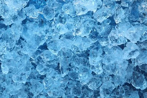 Cubes of clear ice as background, closeup Stock Photos