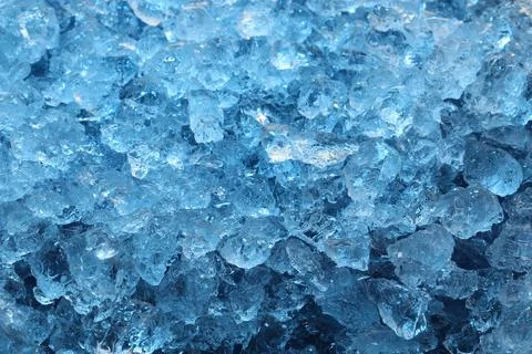 Cubes of clear ice as background, closeup Stock Photos