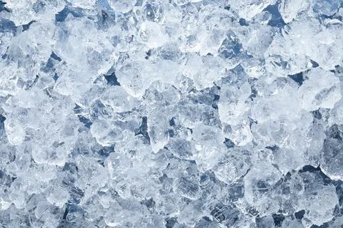 Cubes of clear ice as background, closeup Stock Photos