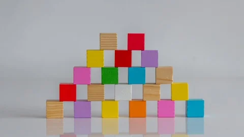 Cubes Construction Stockbeeldmateriaal 130129291