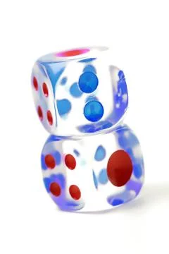 Cubes for Craps Stock Photos