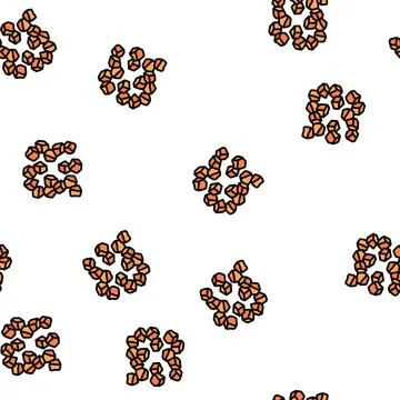 Cubes cut carrot vector seamless pattern Stock Illustration
