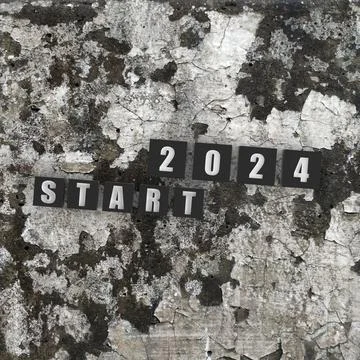 Cubes, dice or blocks with goals 2022 on nice texture Stock Photos