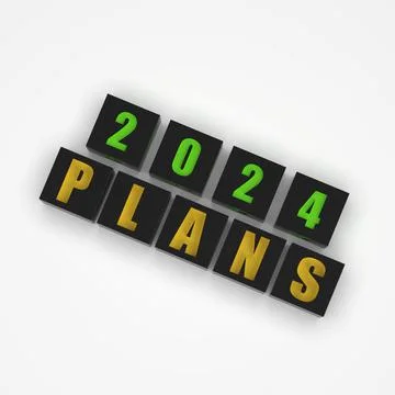 Cubes, dice or blocks with goals 2022 on nice texture Stock Photos