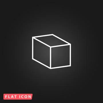 Cubes flat icon Stock Illustration