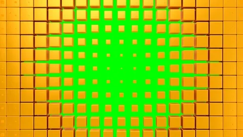 Cubes Form A Wave Stock Footage 119484840