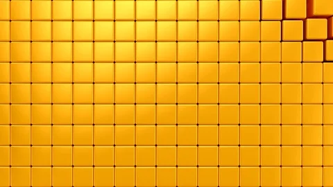 Cubes Form A Wave Stock Footage 127025679